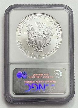 2008 American Silver Eagle .999 Fine NGC MS69 Early Releases