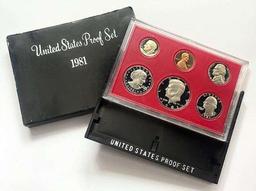 1981 U.S. Mint Proof Set (6-coins)