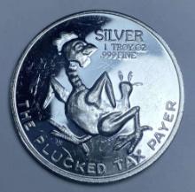 The Plucked Tax Payer 1 ozt .999 Silver