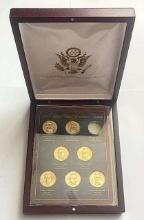 2010 U.S. Mint Presidential Dollar Display Coin Set (7-coins) One Coin Missing