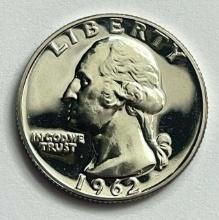 1962 Washington Proof Silver Quarter