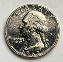 1962 Washington Proof Silver Quarter