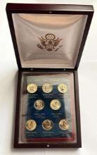 2012 U.S. Mint Presidential Dollar Display Coin Set (8-coins)