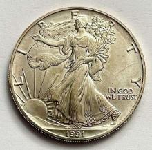 1991 American Silver Eagle .999 Fine