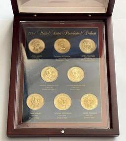 2007 U.S. Mint Presidential Dollar Display Coin Set (8-coins)