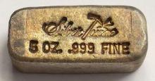 Silvertowne 5 ozt .999 Fine Silver Bar