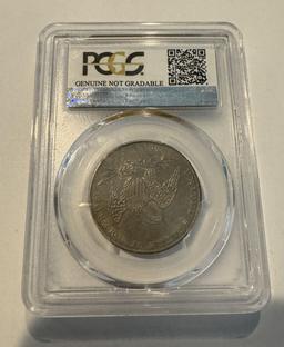 1836 50C PCGS GENUINE ALTERED SURF.-AU DETAIL REEDED EDGE