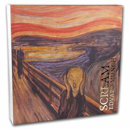 2022 Republic of Ghana 2 oz Silver Edvard Munch - The Scream