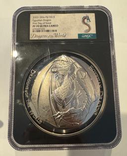 2023 1 KILO SILVER EGYPTIAN DRAGON