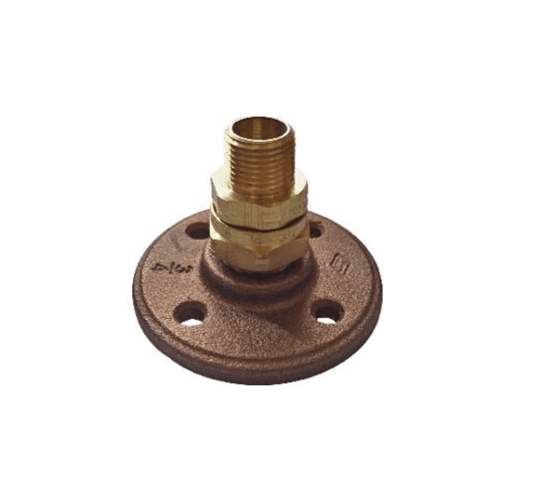 12 BRAND NEW 3/4" Termination Fitting - Round Bronze Flange Gas Fitting NEW