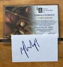 BASEBALL SIGNED CARD CERTIFIED