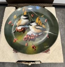 COLLECTIBLE CERAMIC PLATE - KEVIN DANIEL PAINT - IN ORIGINAL BOX WITH PAPERS