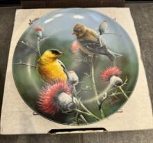 COLLECTIBLE CERAMIC PLATE - KEVIN DANIEL PAINT - IN ORIGINAL BOX WITH PAPERS