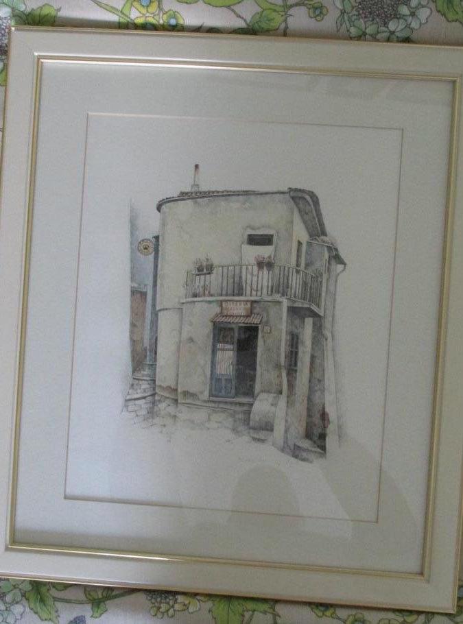 Signed Print Of Building