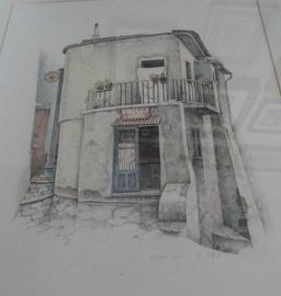 Signed Print Of Building