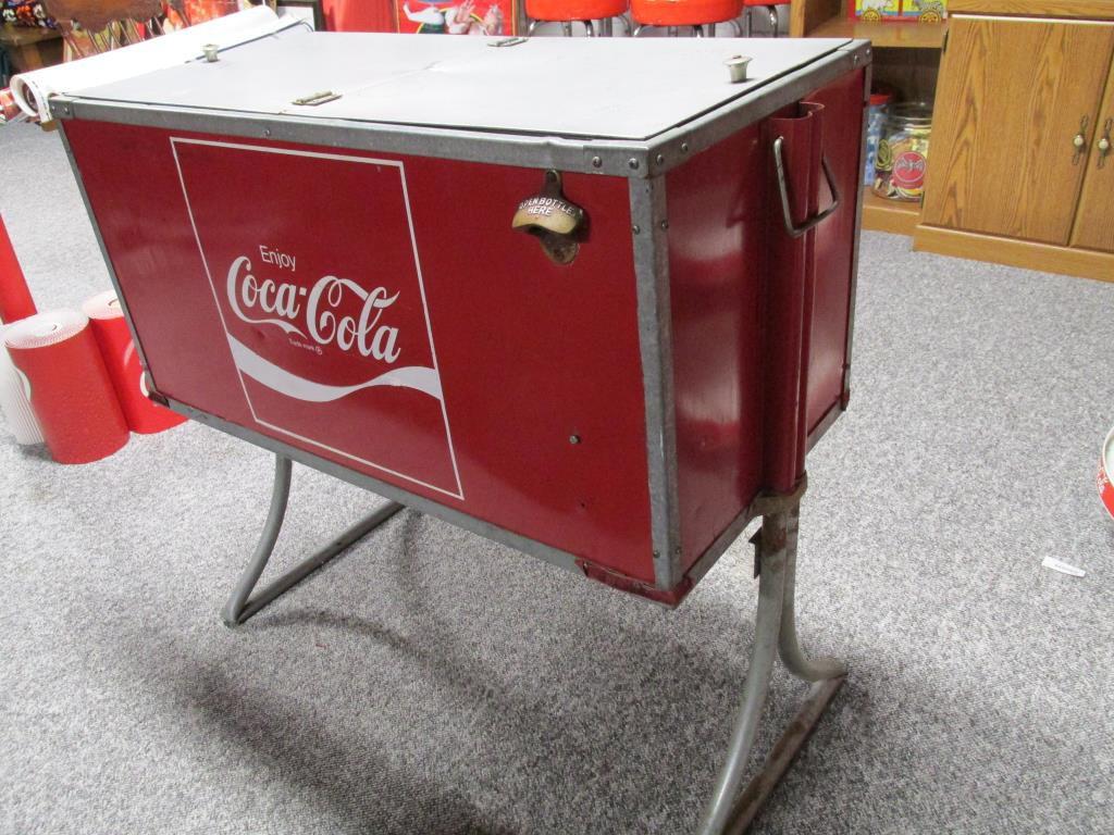 Vintage Coca-Cola Metal Cooler