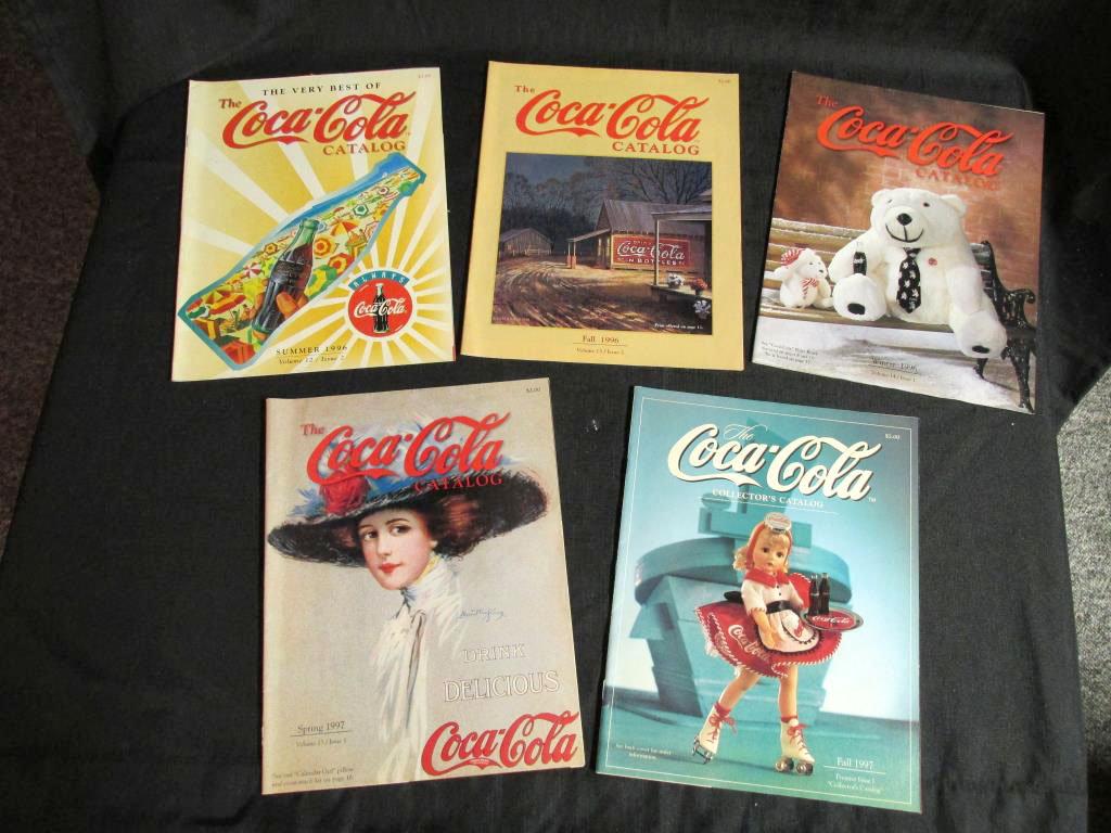 (5) Assorted Coca-Cola Catalogs