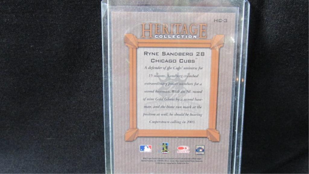 Ryne Sandberg 2B Heritage Collection Don Russ 2002 Baseball Card