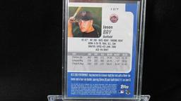 Jason Bay Bowman's Best Baseball Card 107, Bat Shaving 2002