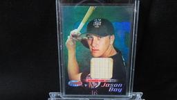 Jason Bay Bowman's Best Baseball Card 107, Bat Shaving 2002