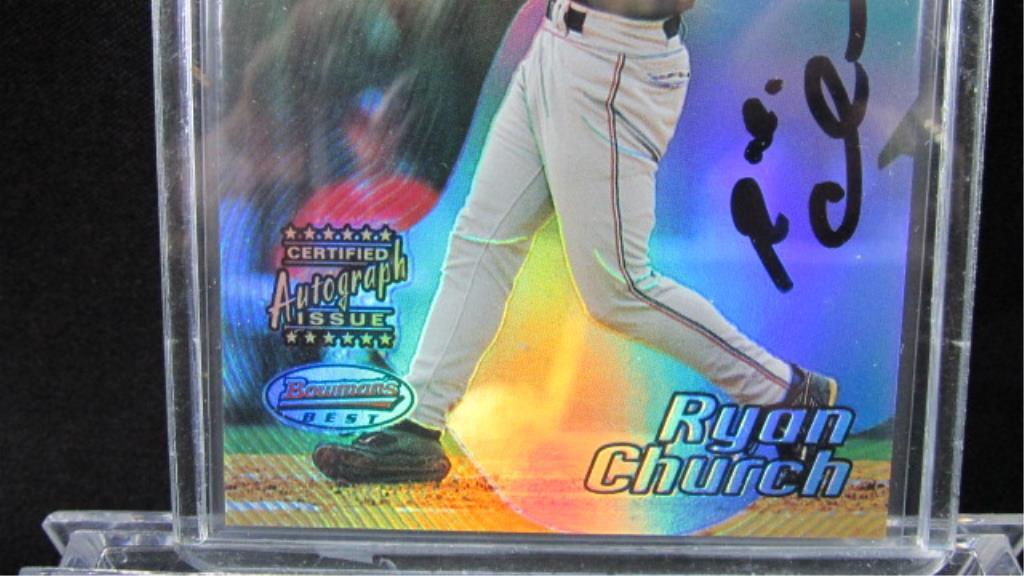 Ryan Church Bowman's Best Autograph Issue, Baseball Card 99, 2002