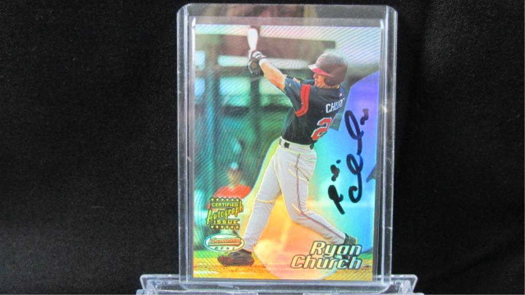 Ryan Church Bowman's Best Autograph Issue, Baseball Card 99, 2002