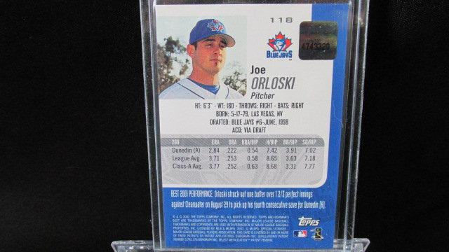 Joe Orloski Bowman's Best Certified Autograph Issue Baseball Card 118, 2002