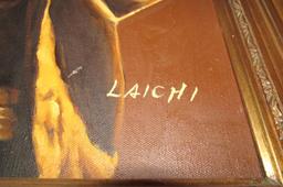 Laichi Framed Acrylic Canvas Portrait - Zone: LR