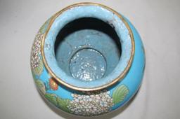 1840's Light Blue Cloisonne Vase - Zone: LR