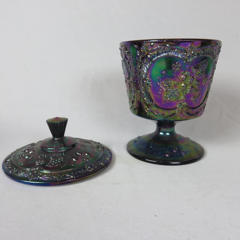 (2) Fenton Carnival Glass Dishes - Zone: LR