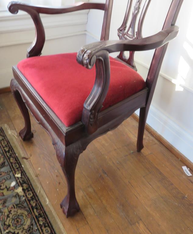 Antique Ball & Claw Chippendale Chair - S