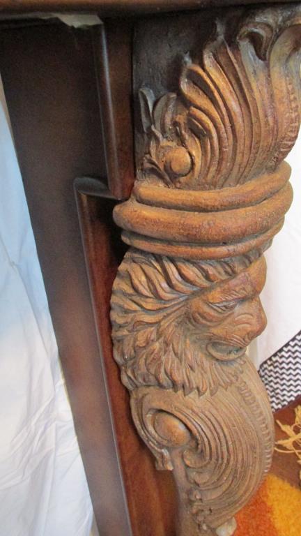 Antique Wood Mantle - O