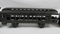 Black Cast Iron Train With Cars - BR2