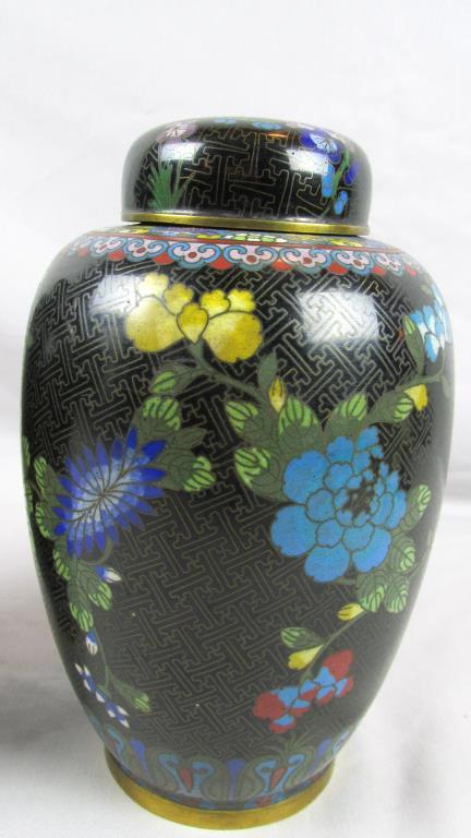 Pair Of Cloisonne Urns - BR2