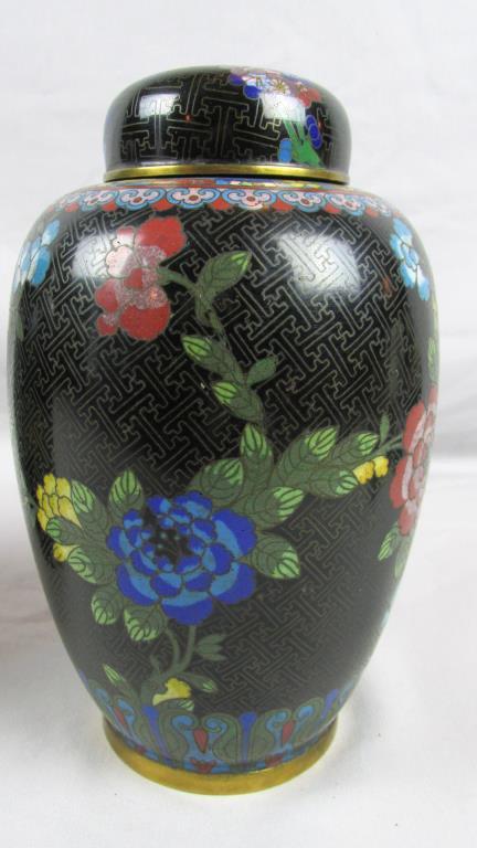 Pair Of Cloisonne Urns - BR2