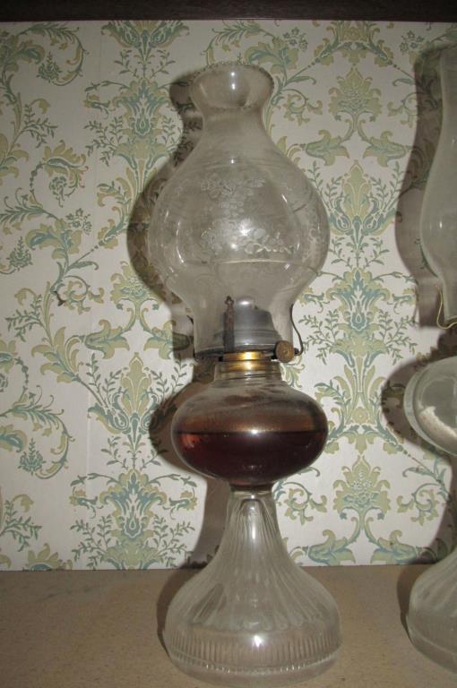 Pair Of Hurricane Lamps