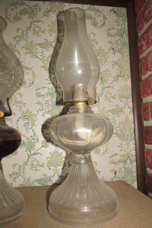 Pair Of Hurricane Lamps