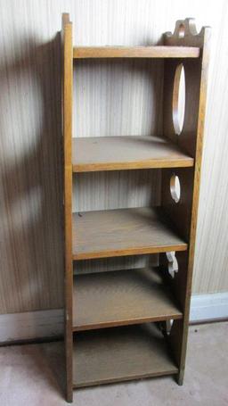 5-Shelf Oak Bookcase - BR2