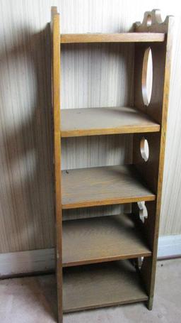 5-Shelf Oak Bookcase - BR2