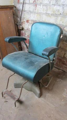 Vintage Blue Barber's Chair - BM