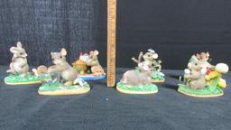 (7) Charming Tails Figurines - DR