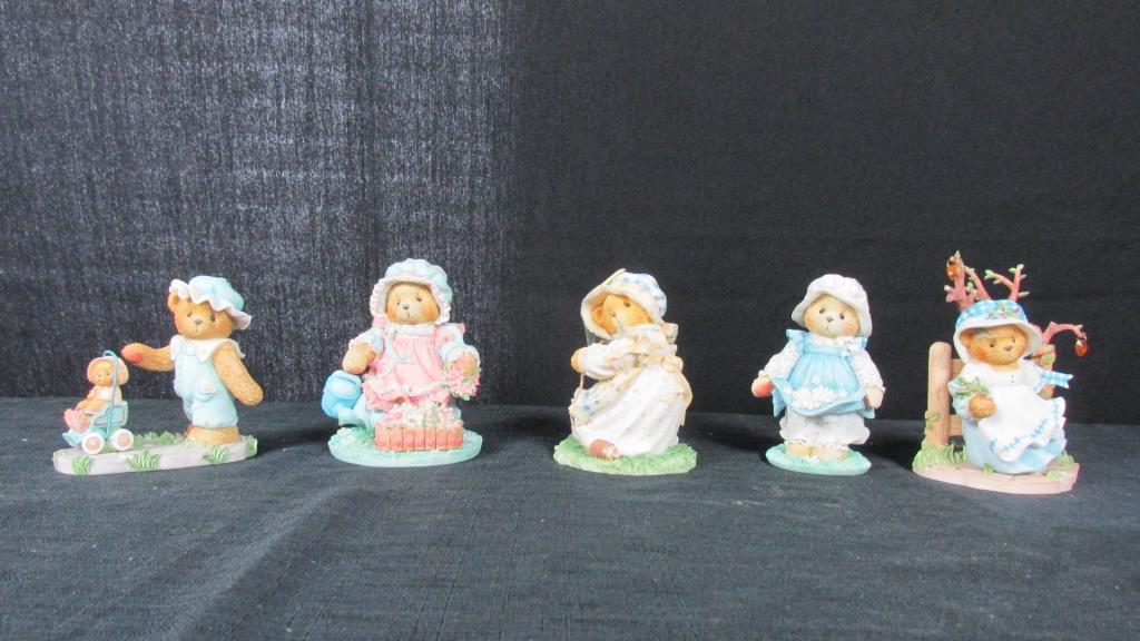 (5) Cherished Teddies Figurines By Priscilla Hillman - DR