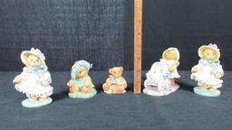 (5) Cherished Teddies Figurines By Priscilla Hillman - DR