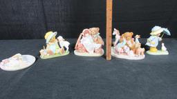 (5) Cherished Teddies Figurines By Priscilla Hillman - DR