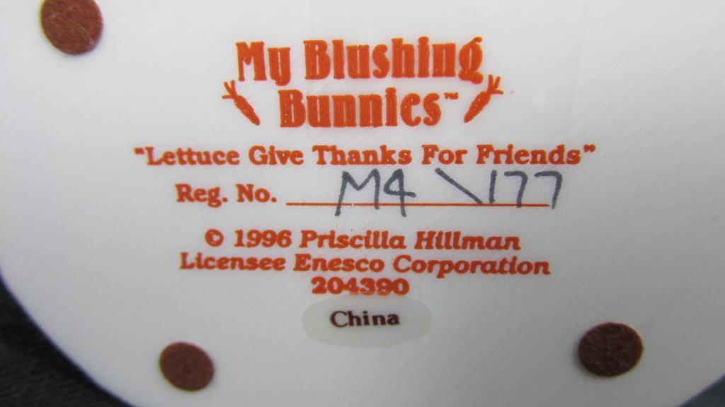 (10) My Blushing Bunnies Figurines By Priscilla Hillman - DR