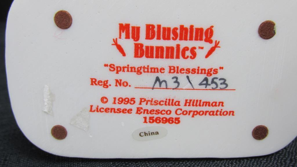 (10) My Blushing Bunnies Figurines By Priscilla Hillman - DR