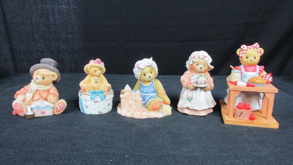 (5) Cherished Teddies Figurines By Priscilla Hillman - DR