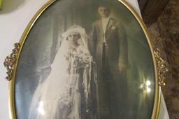 Vintage Oval Framed Portrait