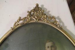 Vintage Oval Framed Portrait