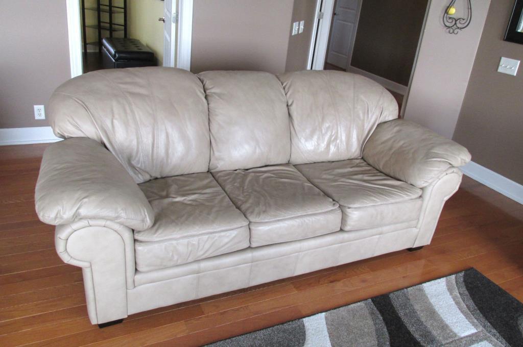 Tan Leather Couch